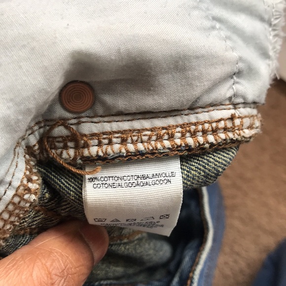 Free people cut off denim shorts size 24 - Picture 6 of 7